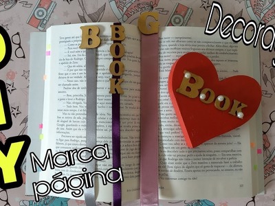 DIY: Marcadores de página+Decoração. Coisas da Géh