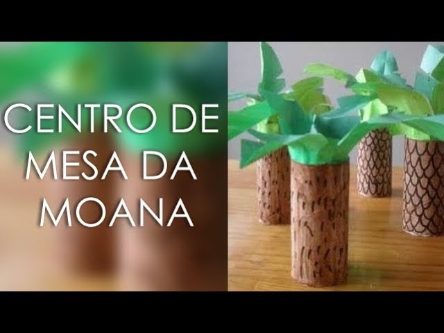 DIY: PASSO A PASSO CENTRO DE MESA TEMA  MOANA.how to make moana table arrangement