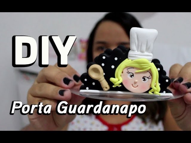 DIY - Porta guardanapo Cozinheira - Neuma Gonçalves