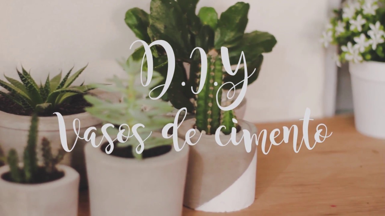 DIY: Vasos de cimento
