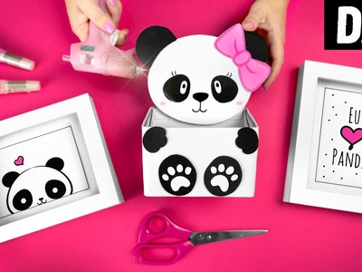 DIYs de Panda ???? Ideias Fofinhas: Quadrinhos, Porta treco e Sacola