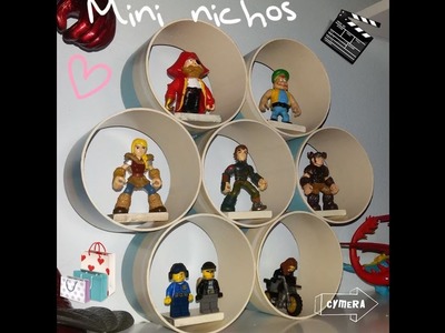 Mini nichos - organizador de miniaturas.brinquedos