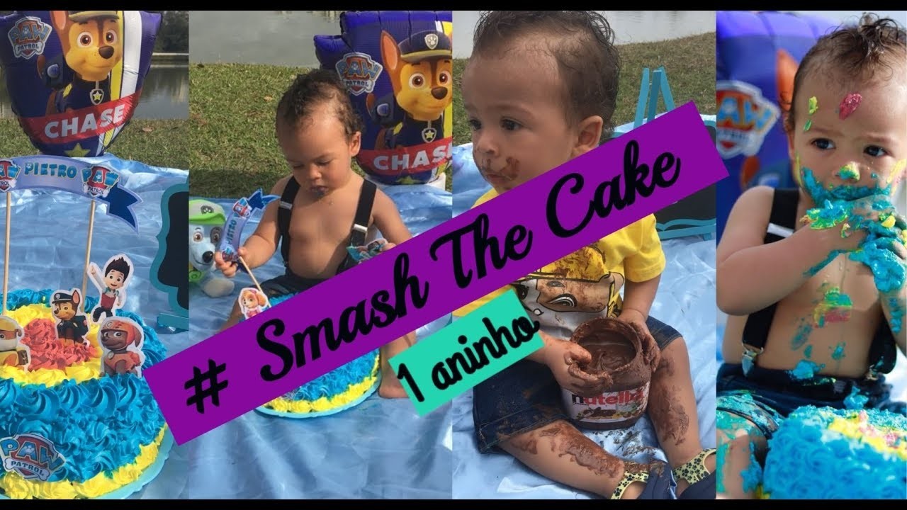 Smash The Cake Da Patrulha Canina 1 aninho - DIY