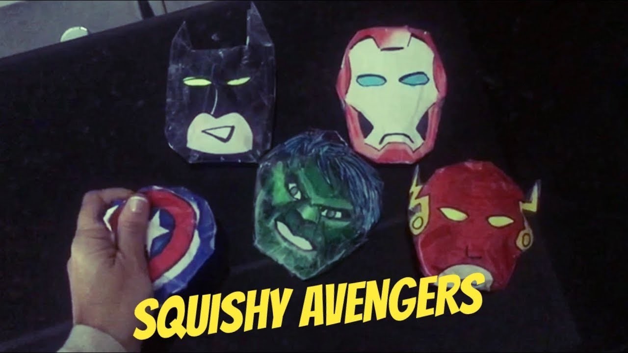 SQUISHY AVENGERS toy paper um BRINQUEDO DE PAPEL DIVERTIDO DOS HERÓIS