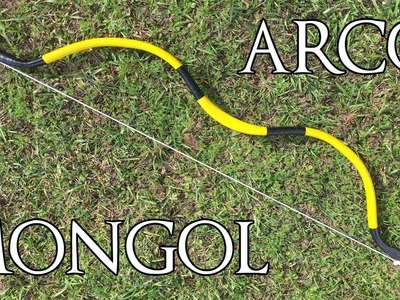 Tutorial: ARCO MONGOL por MENOS de R$ 5,00!. Mongolian Bow | DIY