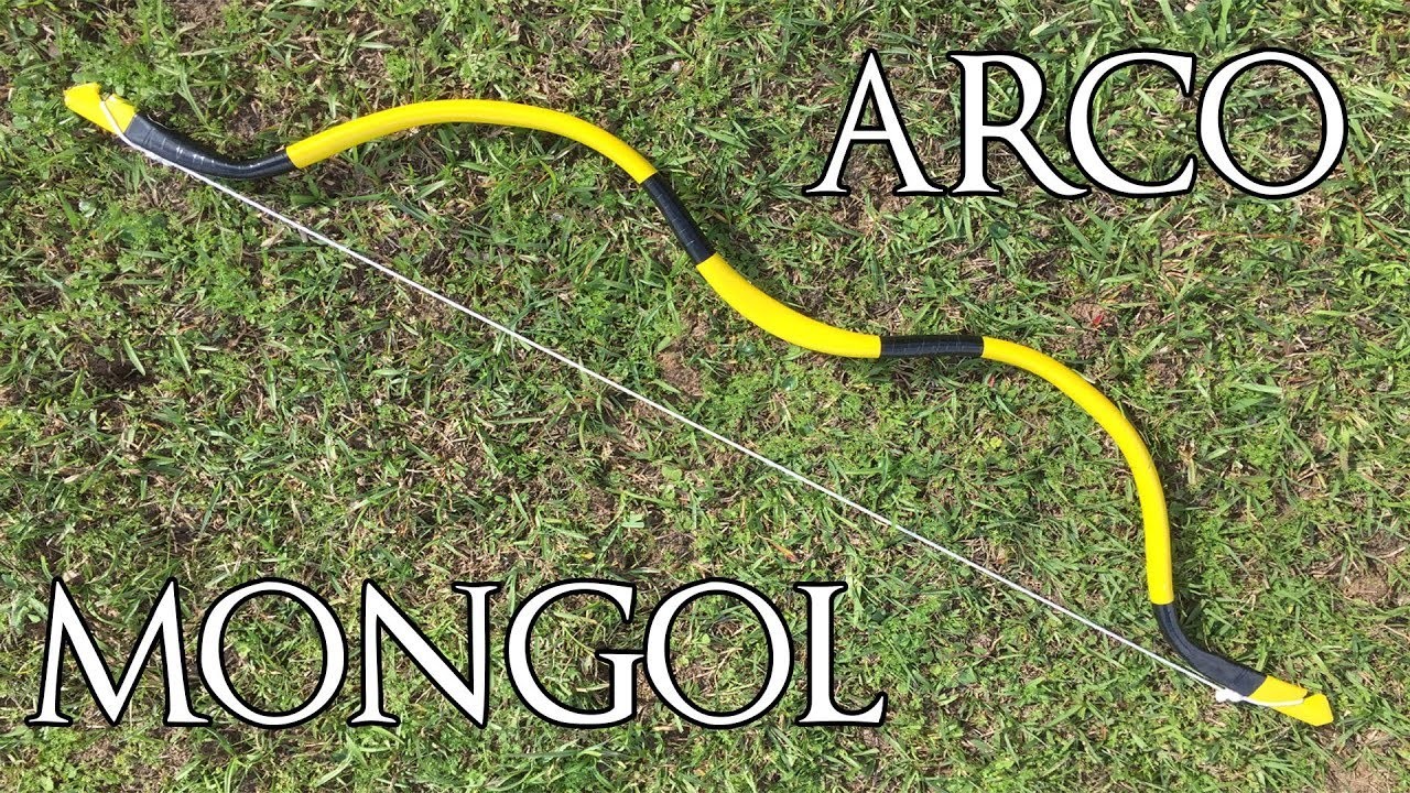 Tutorial: ARCO MONGOL por MENOS de R$ 5,00!. Mongolian Bow | DIY