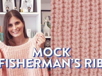 Como tricotar o ponto MOCK FISHERMAN'S RIB | PONTOS DE TRICÔ #2