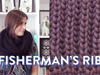 Como tricotar o ponto FISHERMAN'S RIB | PONTOS DE TRICÔ #1