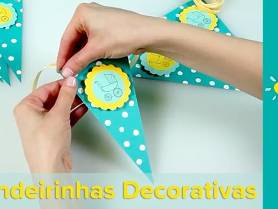 DIY Como Fazer Bandeirinhas Para a Decoração do Chá de Bebê | Pampers BR