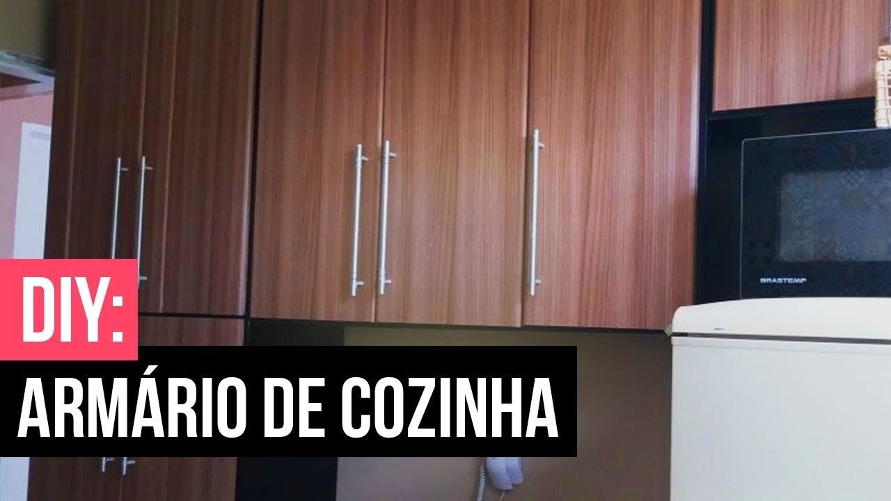 ???? DIY: REFORMANDO ARMÁRIO DA COZINHA COM PAPEL CONTACT|Samira Aires