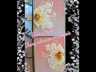 Flor branca deslumbrante #Passo_a_passo #Chany adesivos artesanais