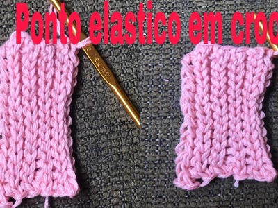 LINDO como fazer ponto elástico em crochê