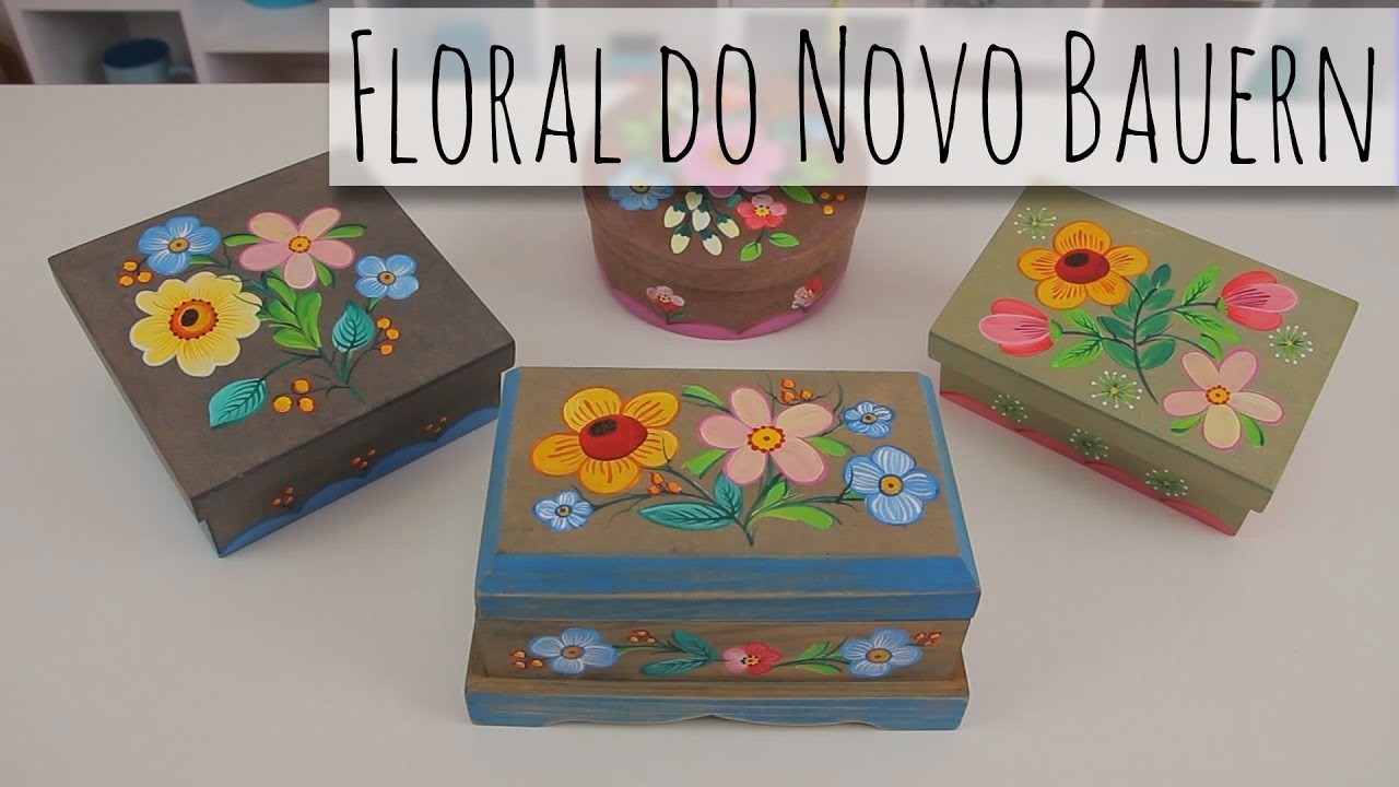 Mais um floral do novo Bauernmalerei!