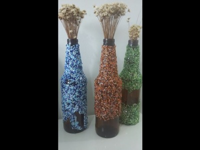 Reciclando Garrafas- Decore sua casa - #ReginaTodoDia09