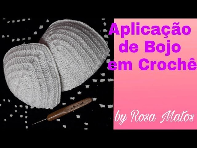 TOP EM CROCHÊ E APLICACAO NO BOJO