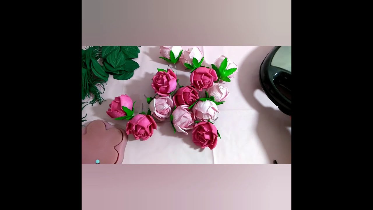 Topiaria com rosas conjugadas