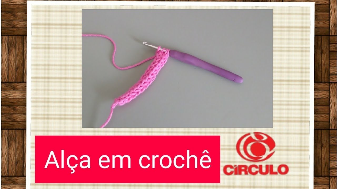 Versão canhotos: Alça em crochê # Elisa Crochê