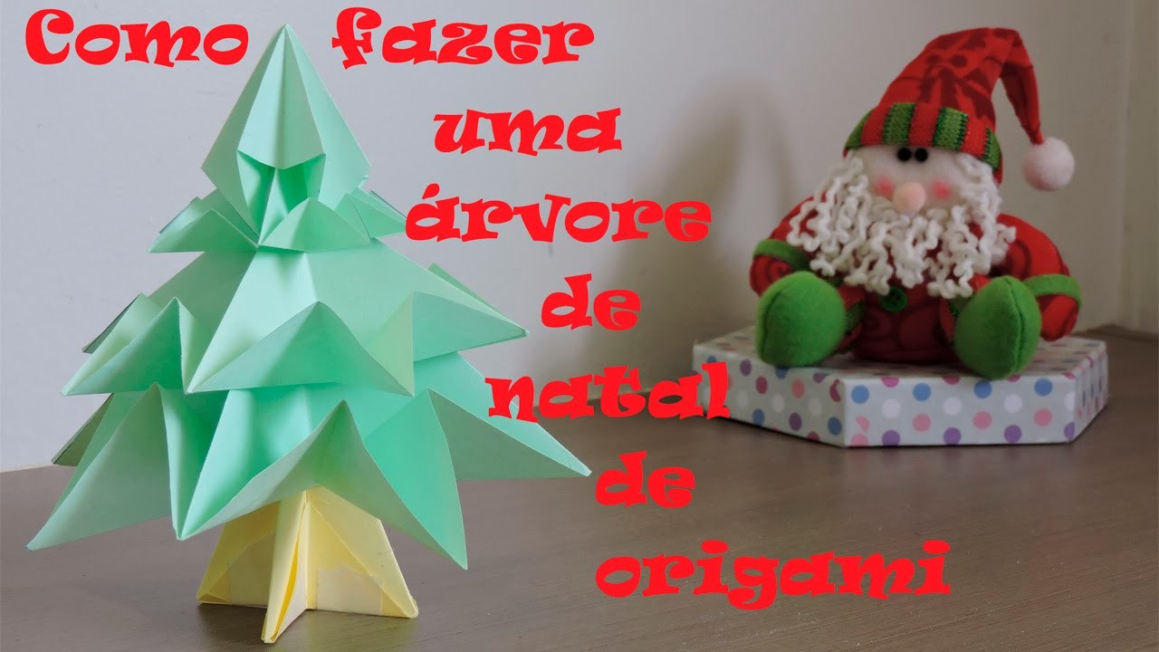Como fazer Árvore de natal de origami