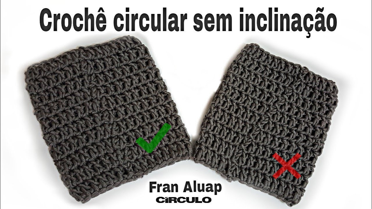 Como fazer crochê circular - Artesã Fran Aluap