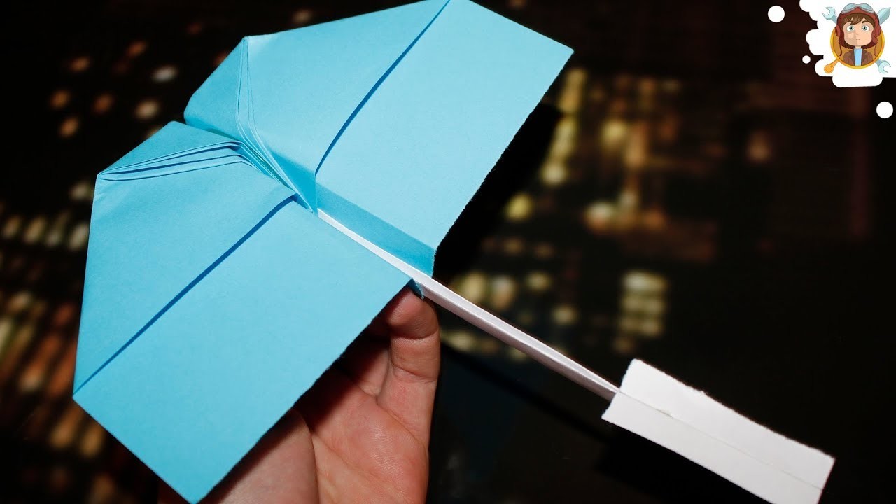 Como fazer o melhor avião de papel do mundo -(Voa muito -Testado)