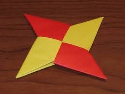 Como Fazer Uma Shuriken Fácil e Rápido Origami (Semelhante á do Naruto)