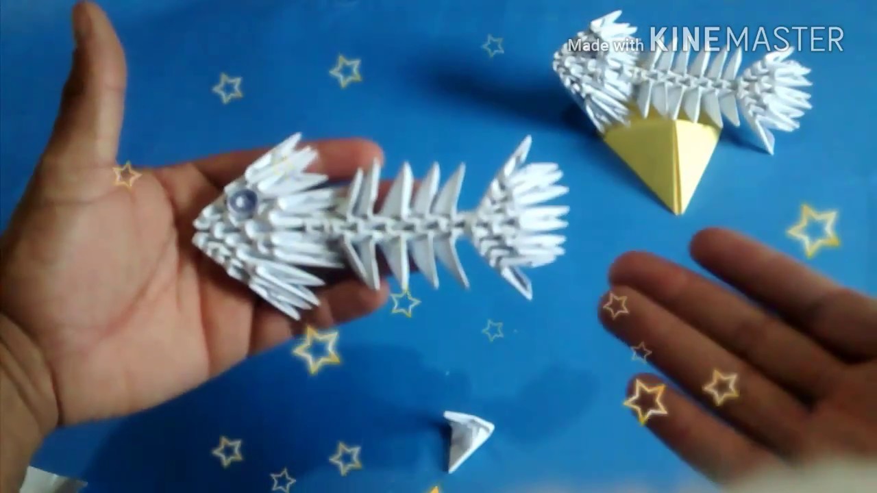 DIY - Origami 3D para Iniciantes - Espinha de Peixe - Brasil