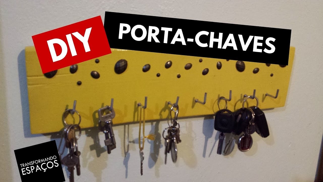 DIY: Porta-chaves repaginado com tinta spray! | Organização Pessoal ❤