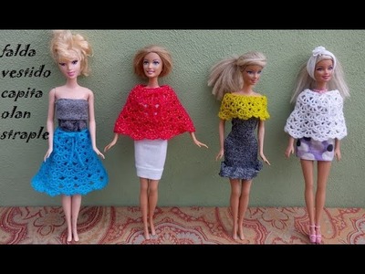 Falda a crochet para barbie #barbiecrochetnorma