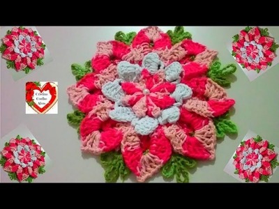Flor de Crochê - Aprenda agora fazer flor de crochê