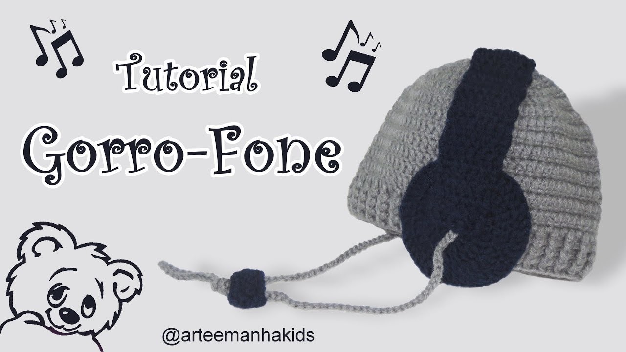 GORRO-FONE  -  por @ArteeManhaKids