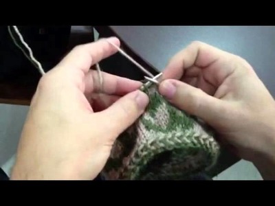 Método Ambidestro de Tricotar com Duas Cores