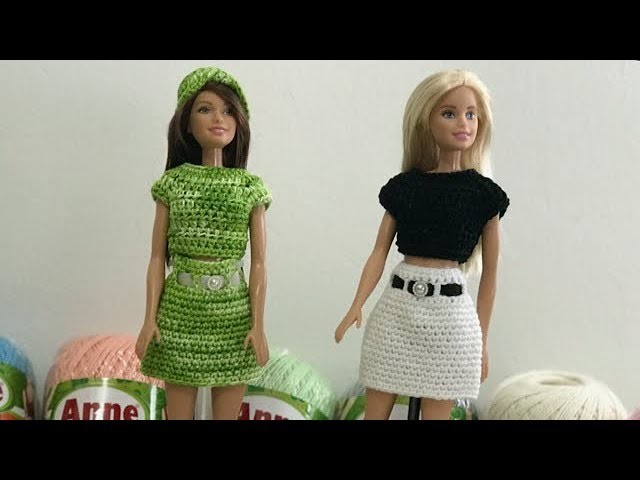 Moda Barbie Crochê Aula nº 01 Saia