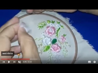 Novidade que você nunca viu Rosa Puf - hand embroidery ???? embroidered