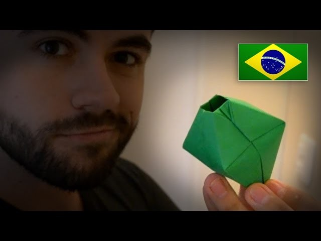 Origami: Balão de São João - Instruções em Português PT BR