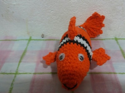 Peixinho Nemo de crochê
