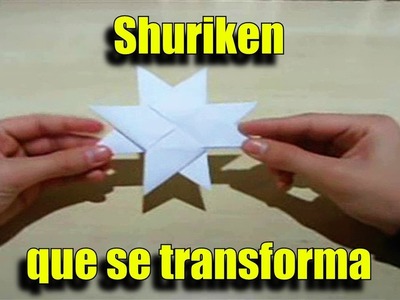 Shuriken que se Transforma de 4 Pontas para 8 Pontas! - Origami