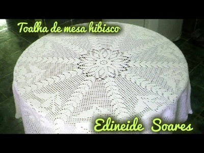 ????Toalha de mesa em crochê ????votação da cor - Edineide  Soares @edineidesoaresmelo