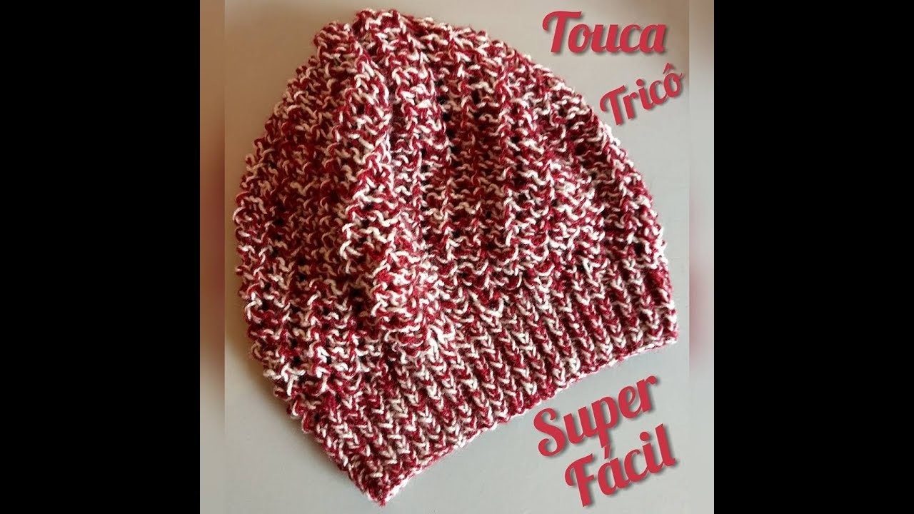 Touca Super Fácil em Tricô