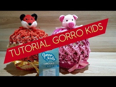 TUTORIAL - Gorro para meninas em crochê - Gorro kids