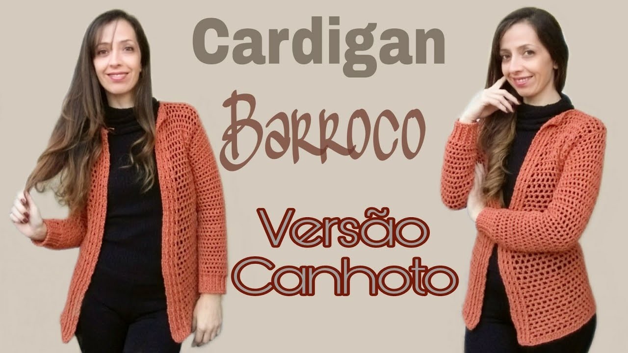 Versão Canhoto | Cardigan Fácil Barroco 4