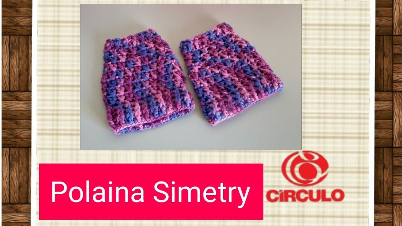 Versão destros: Mini polaina Simetry em Crochê # Elisa Crochê