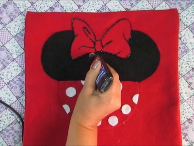 Almofadas da Minnie e do Mickey - Faça você mesmo