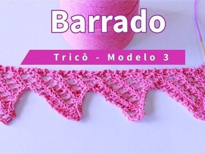 BARRADO EM TRICÔ PARA MANTAS | MODELO 3