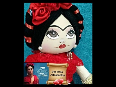 Boneca Frida: cabelos por Dee Rosa Artesanatos