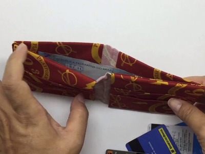 Carteira clássica de Origami em Tecido Harry Potter