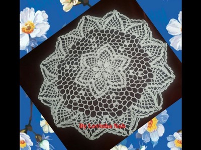 CENTRO DE MESA EM CROCHÊ FLOR DE 12 PÉTALAS PARTE 2 FINAL HD