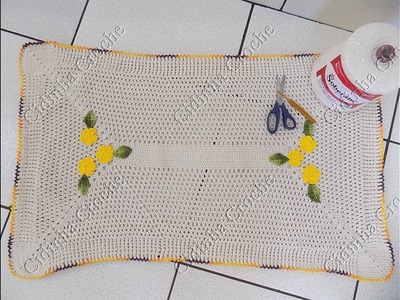 Cidinha Croche: Tapete Em Croche Retangular-Parte 1.2