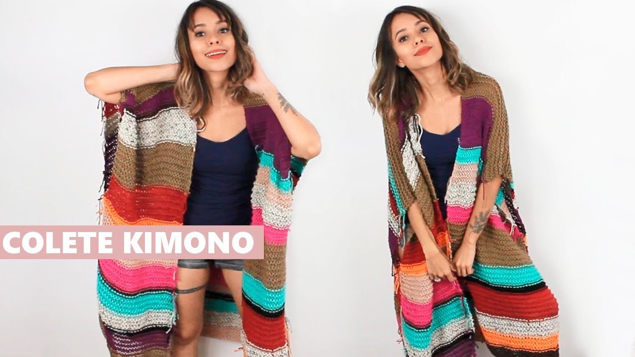 COLETE KIMONO - INICIANTES - TRICÔ