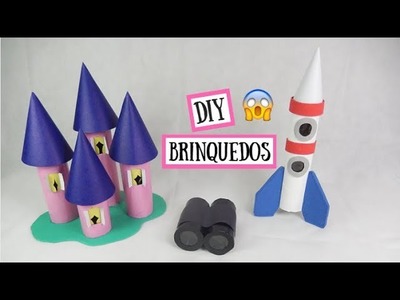 Como fazer brinquedos incríveis com rolo de papel (foguete, castelo e binóculo) #2. Por Pricity