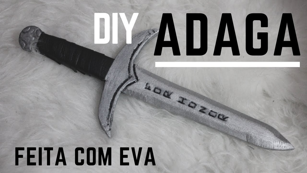 DIY Adaga. Dagger Medieval FEITA COM EVA